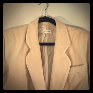 Ann Taylor cream wool blazer size 4